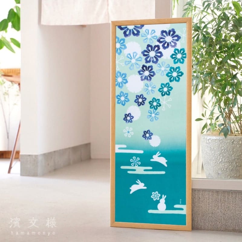 Japanska Tenugui Yukihana Usagi