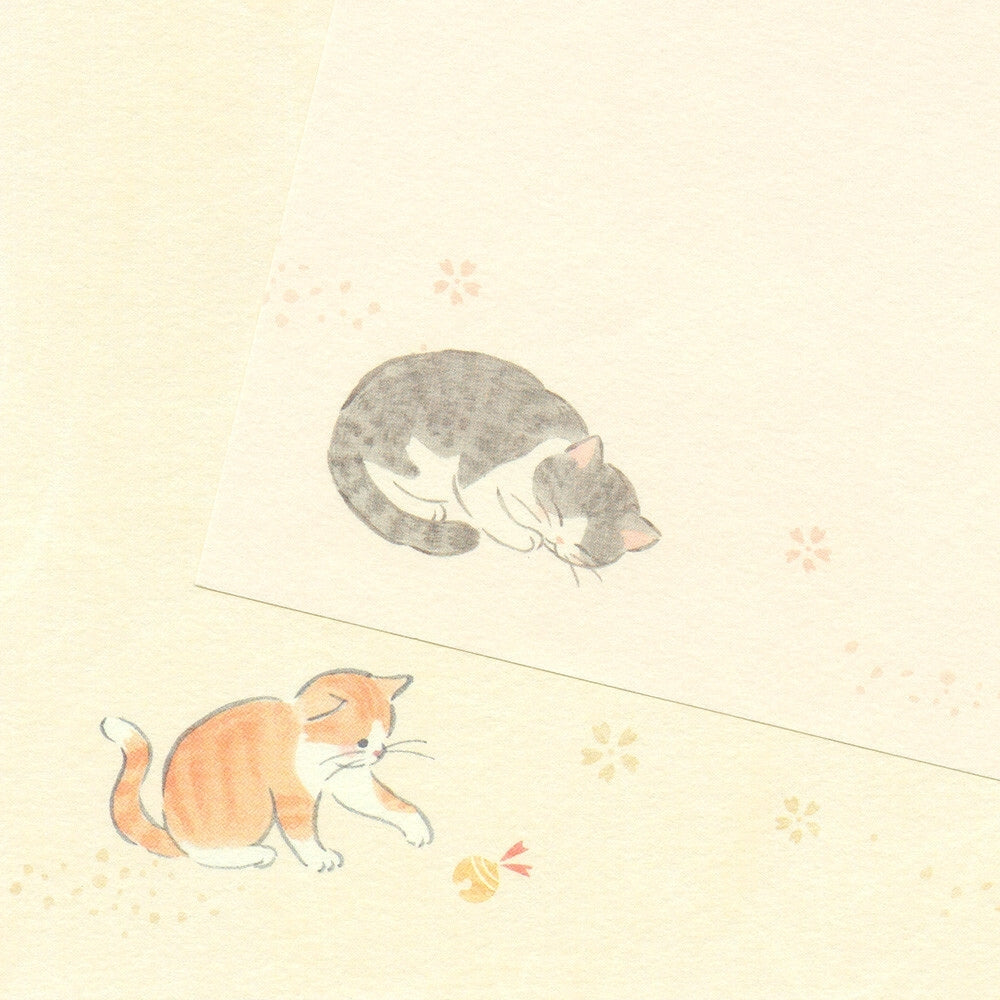 Japanskt Brevpapper - Katter