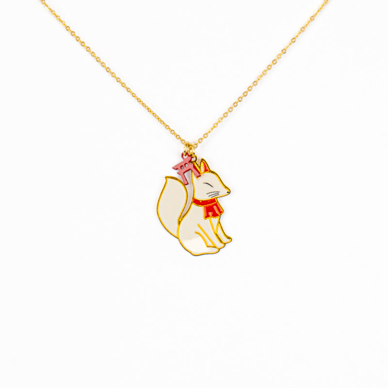 Japanskt halsband med Kitsune-hänge – Väktaren