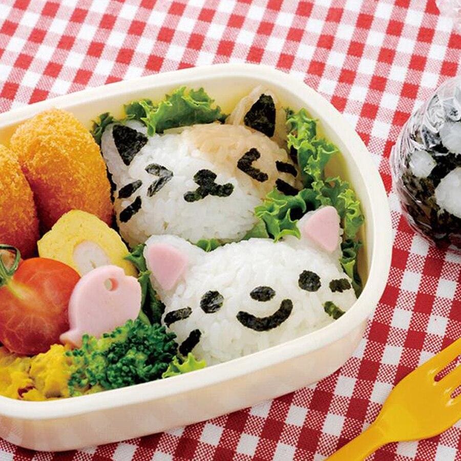 Japanskt katthuvud Onigiri gjutform