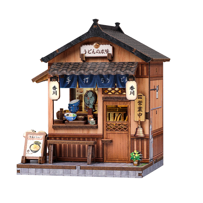 Japanskt mini-trähus byggsats Kagawa Udon House