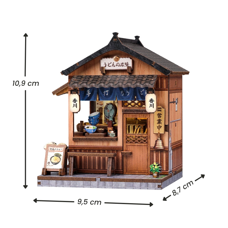 Japanskt mini-trähus byggsats Kagawa Udon House