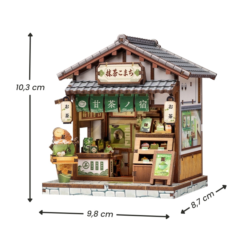 Japanskt mini-trähus byggsats Kyoto Matcha Cottage