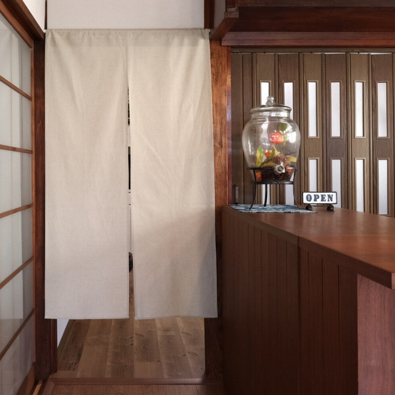 Japanskt Noren Naturligt linne 85 x 150 cm