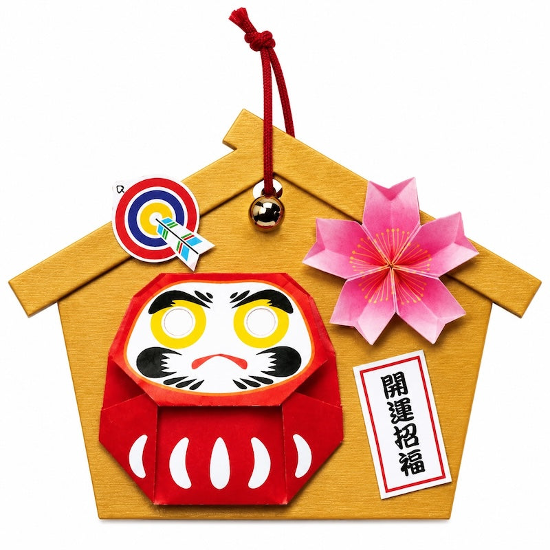Japanskt Pysselkit för Hängdekoration - Ema & Daruma