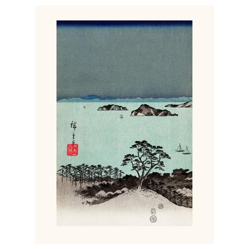 Japanskt tryck Hiroshige Kanazawa N°1 A3