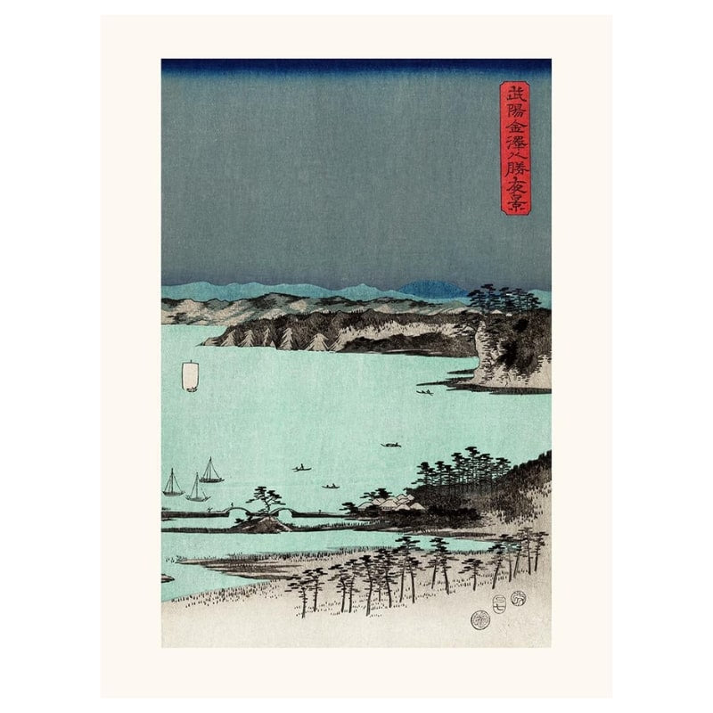 Japanskt tryck Hiroshige Kanazawa N°3 A3