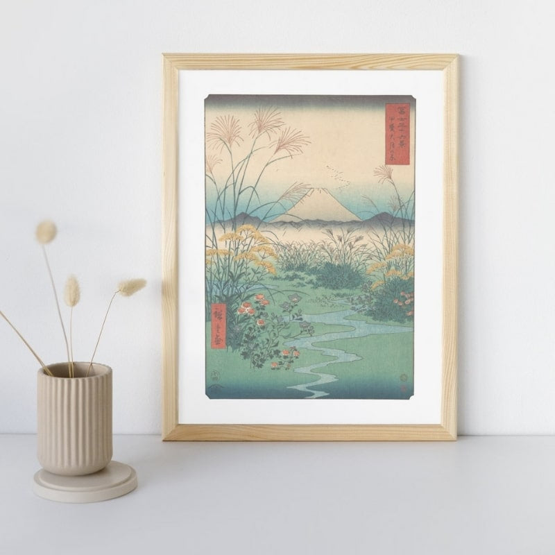 Japanskt tryck Plain of Ōtsuki A3
