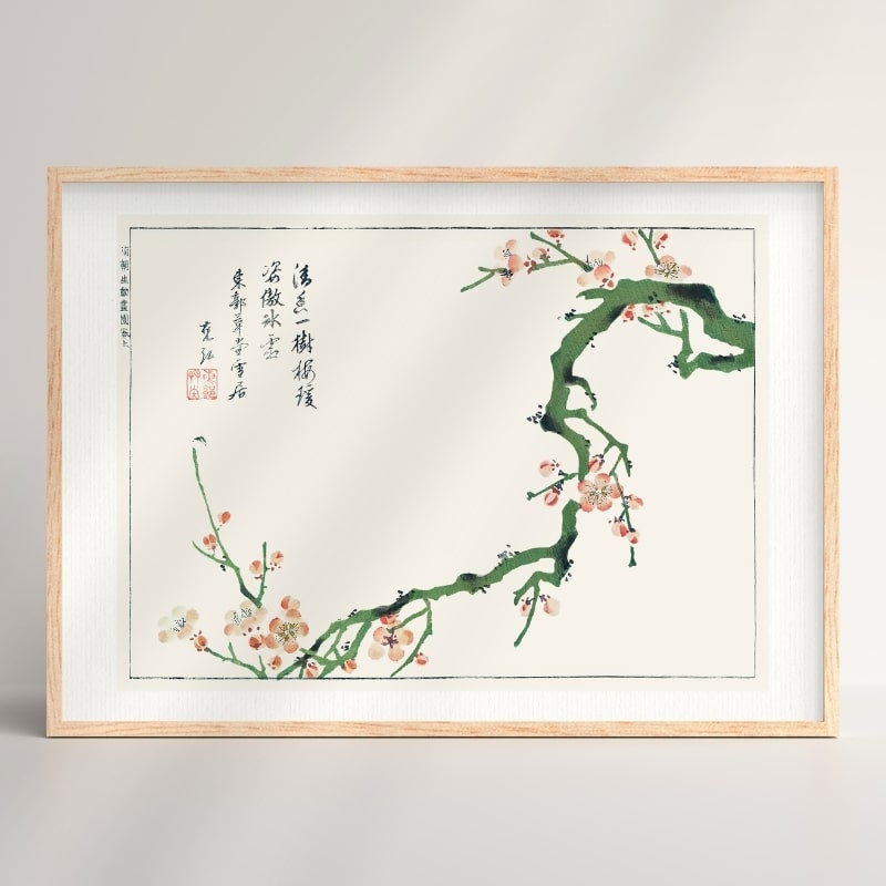 Japanskt tryck Ume no Eda A3
