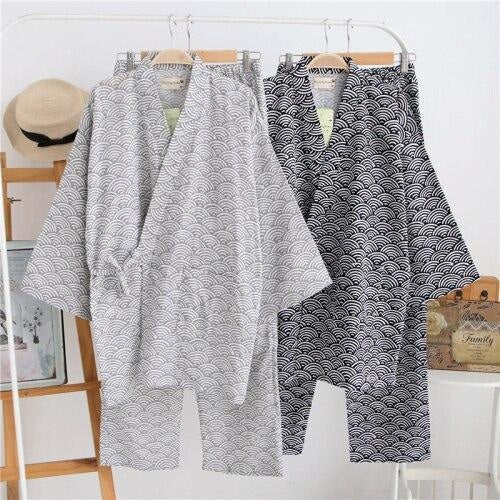 Jinbei Cotton Seigaiha mönster