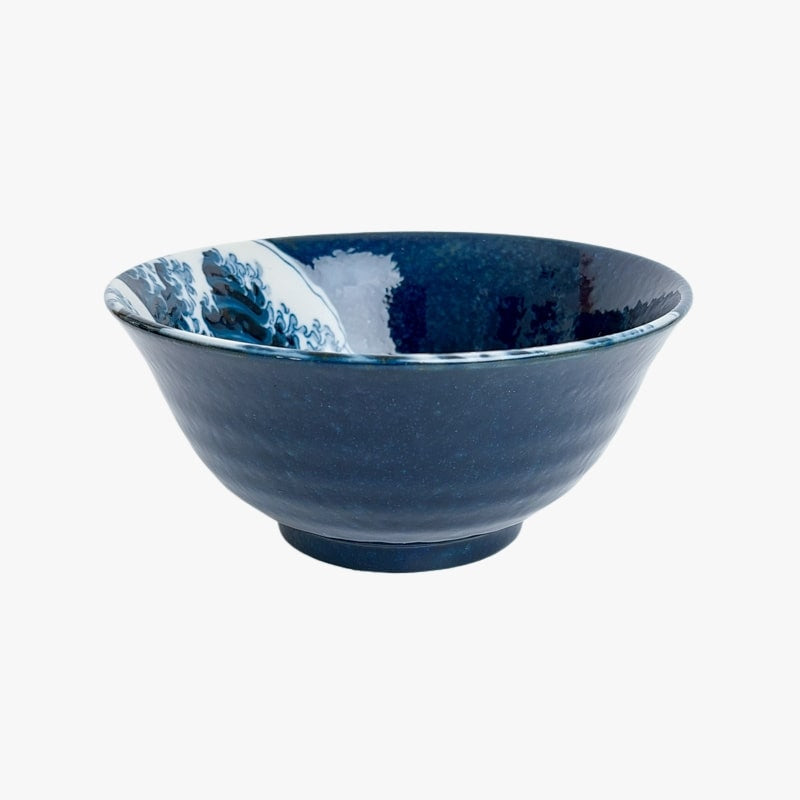 Kanagawa blå japansk skål
