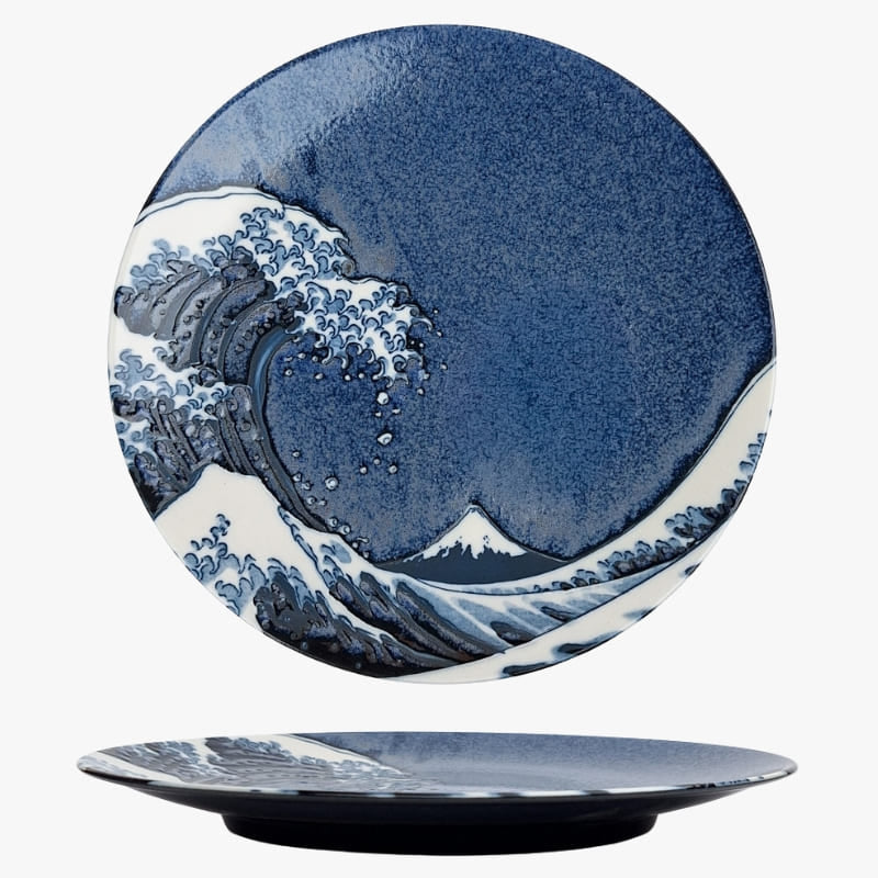Kanagawa Rund Japansk Tallrik