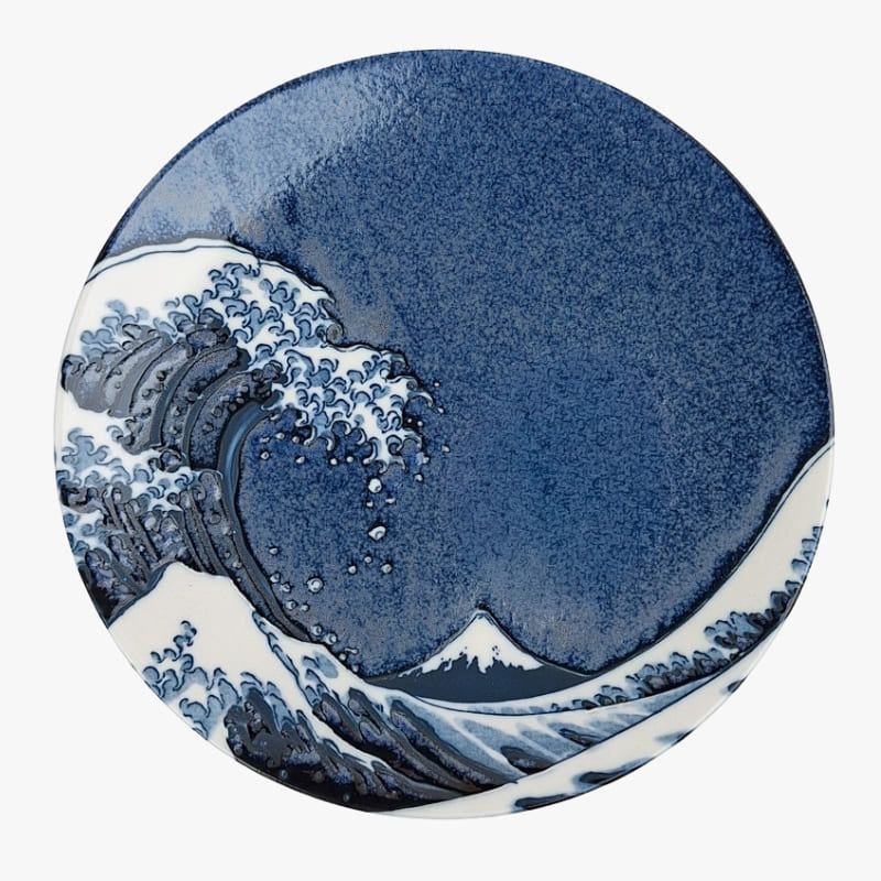 Kanagawa Rund Japansk Tallrik