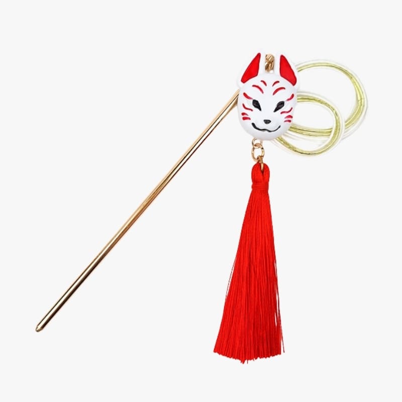 Kanzashi japansk Kitsune-mask