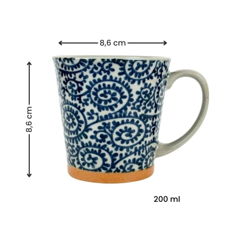 Karakusa Blå Japansk Mugg