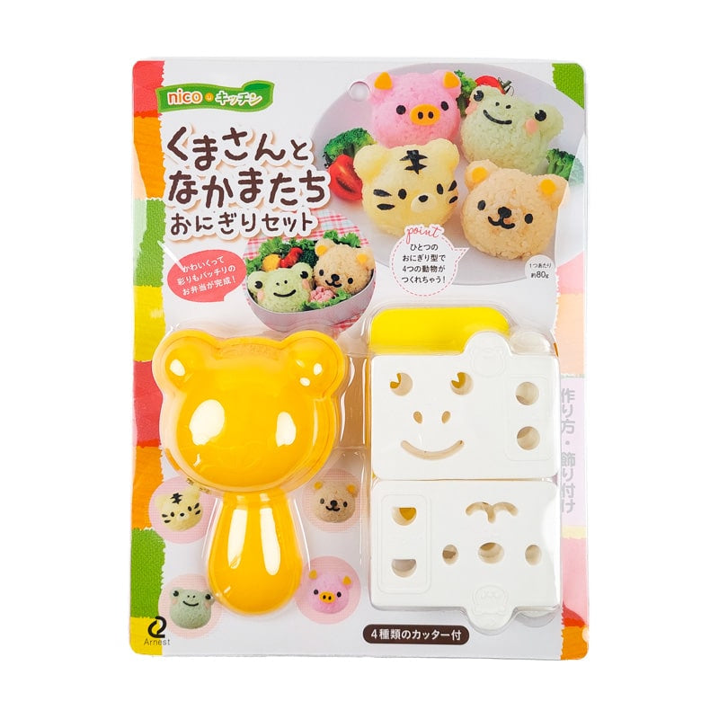 Kawaii djur onigiri form