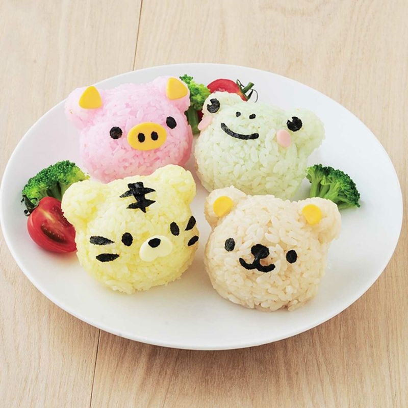 Kawaii djur onigiri form