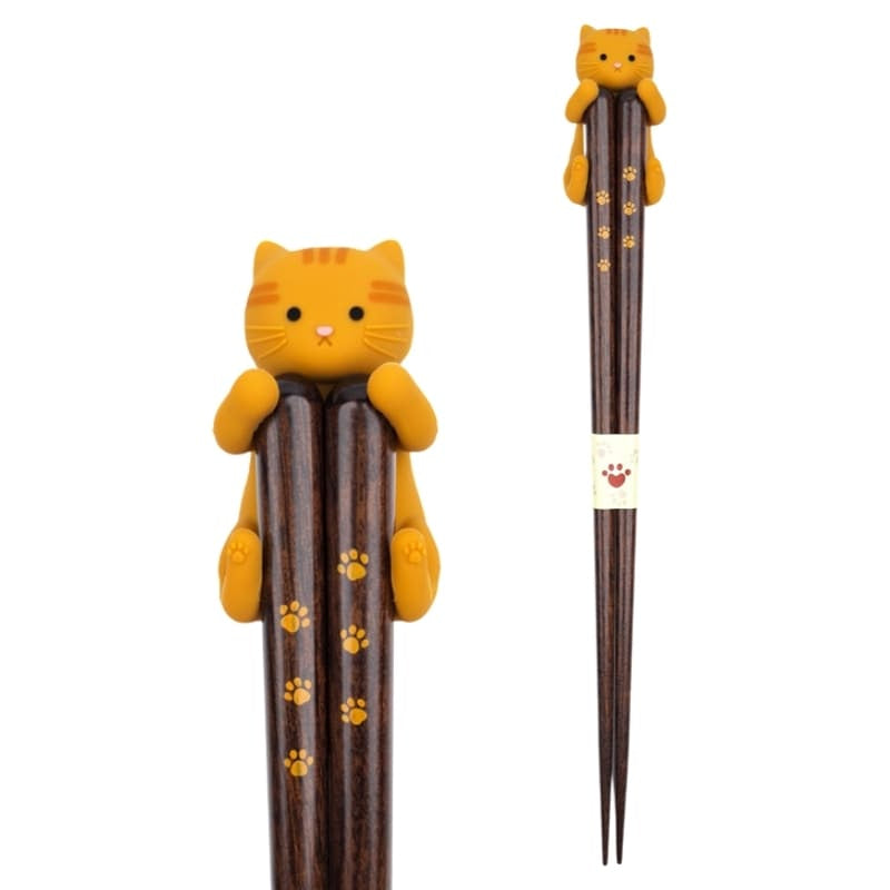 Kawaii japanska ätpinnar Röd katt
