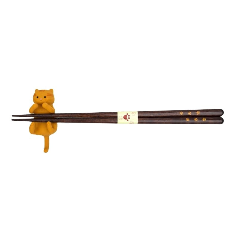 Kawaii japanska ätpinnar Röd katt