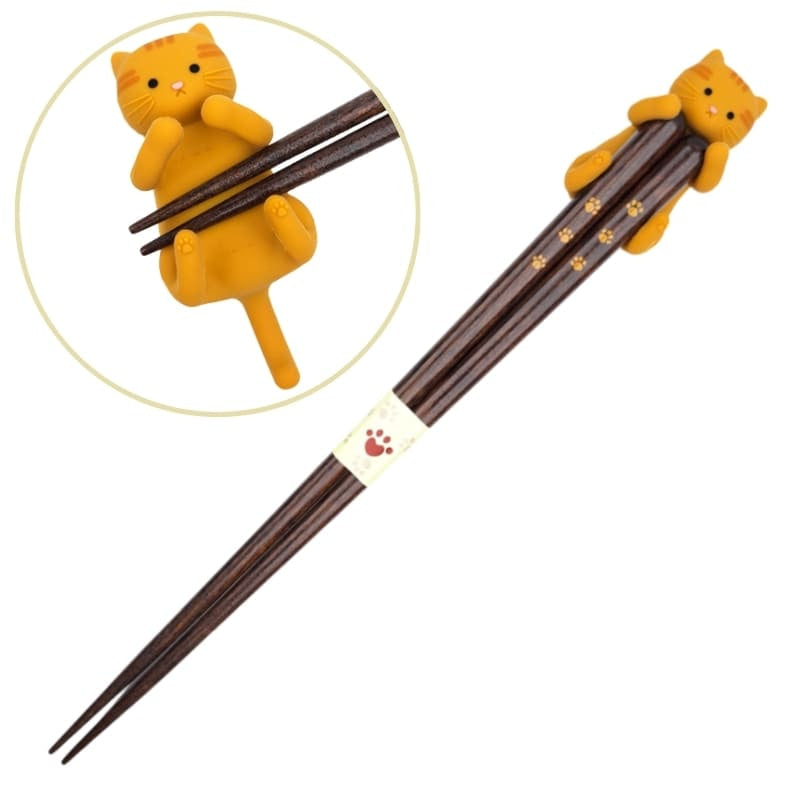 Kawaii japanska ätpinnar Röd katt