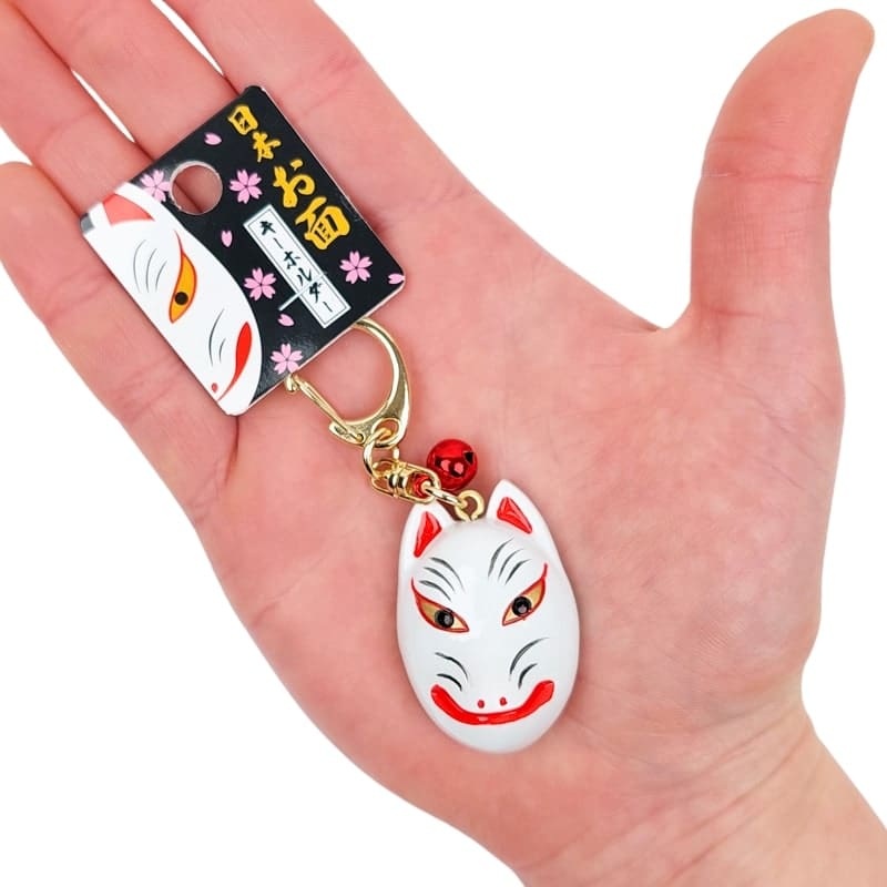 Kitsune Mask Nyckelring