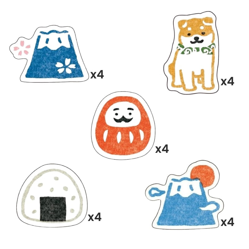 Klistermärken av japanskt papper