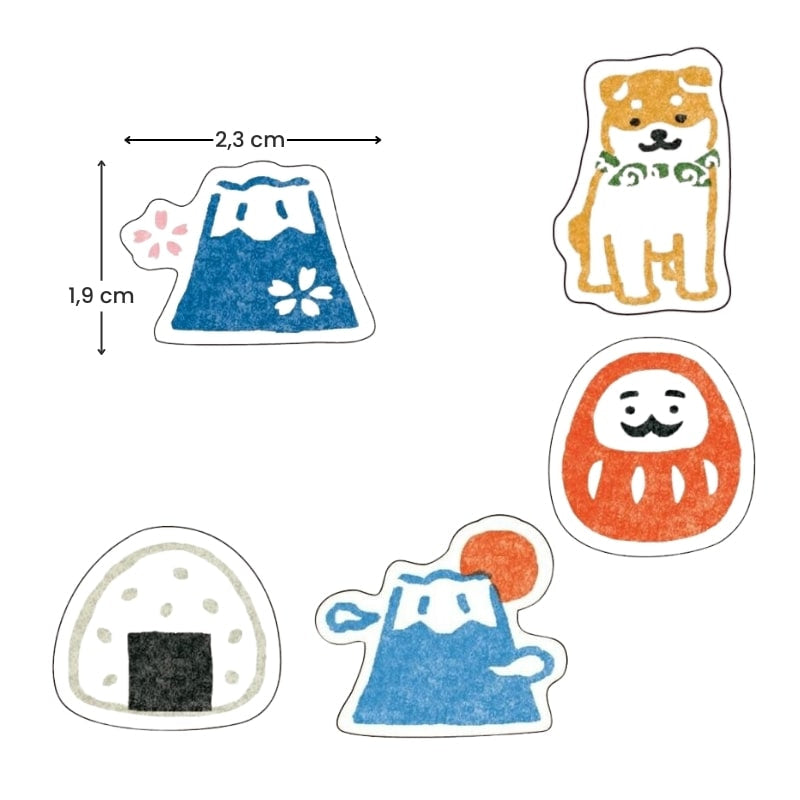 Klistermärken av japanskt papper