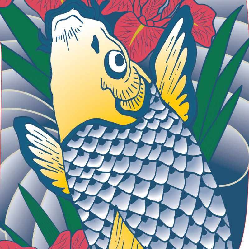 Koinobori fisk tatuering 100 cm