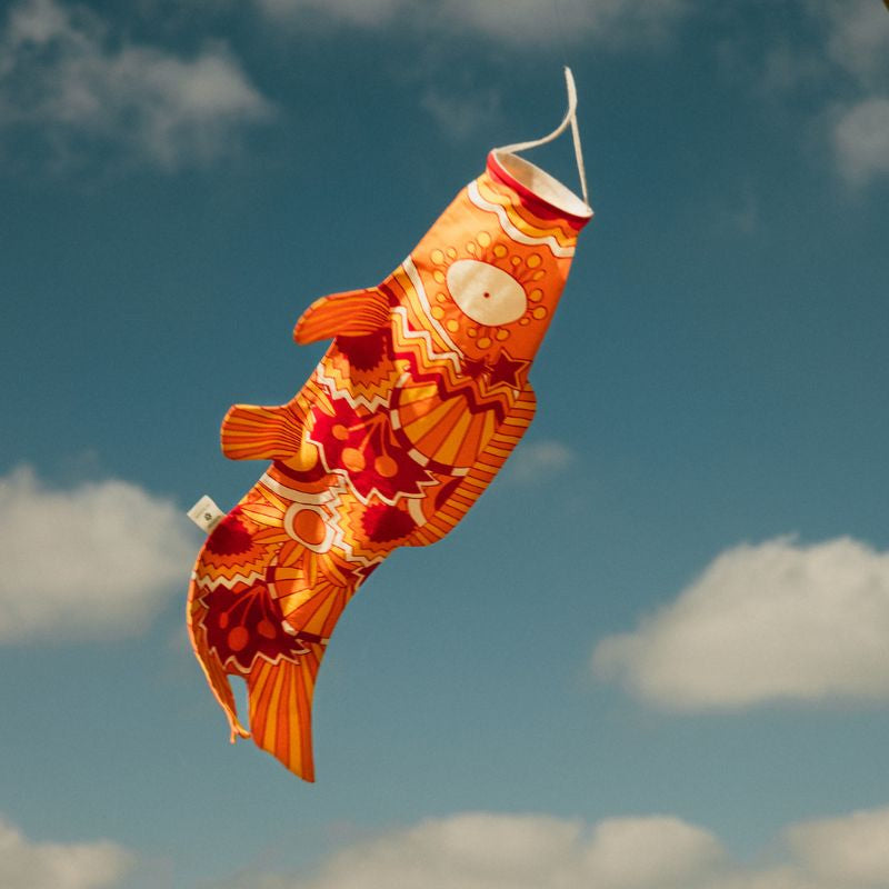Koinobori Orange Retro 70 cm