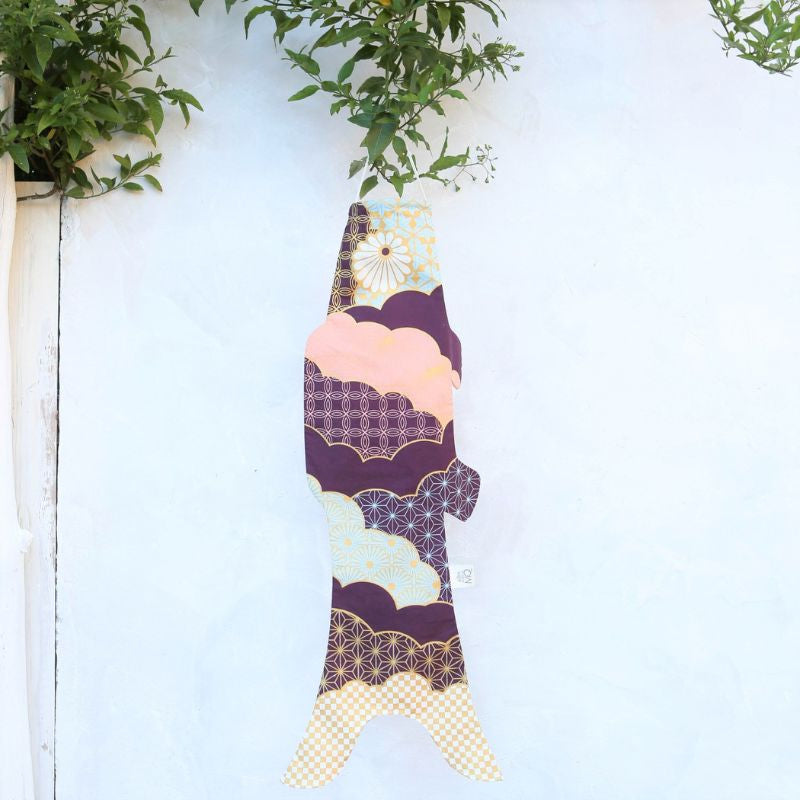 Koinobori Patchwork Plommon 70 cm