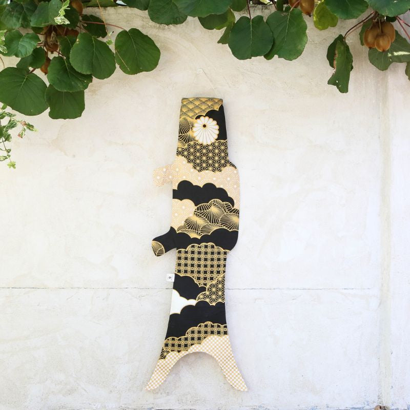 Koinobori Patchwork Svart 100 cm