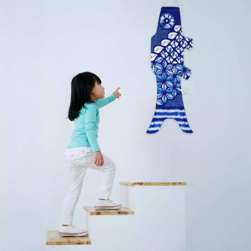 Koinobori Shibori Indigo 70 cm