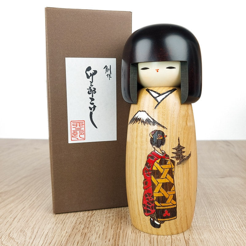 Kokeshi Geisha docka