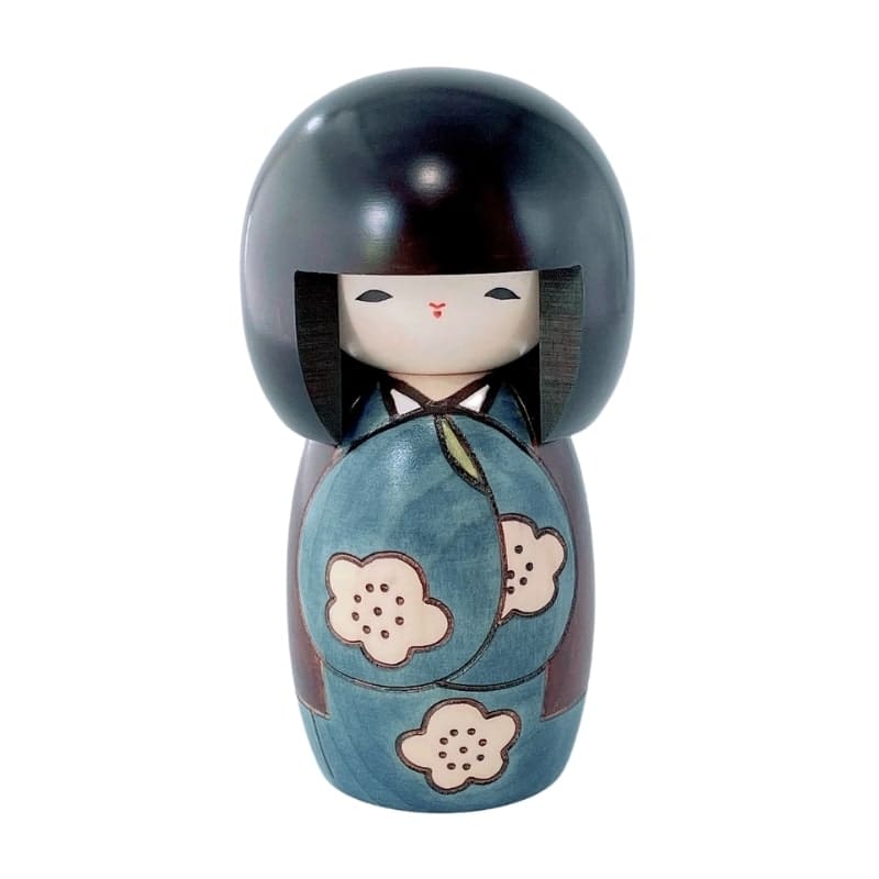 Kokeshi Kōjitsu Blue Doll