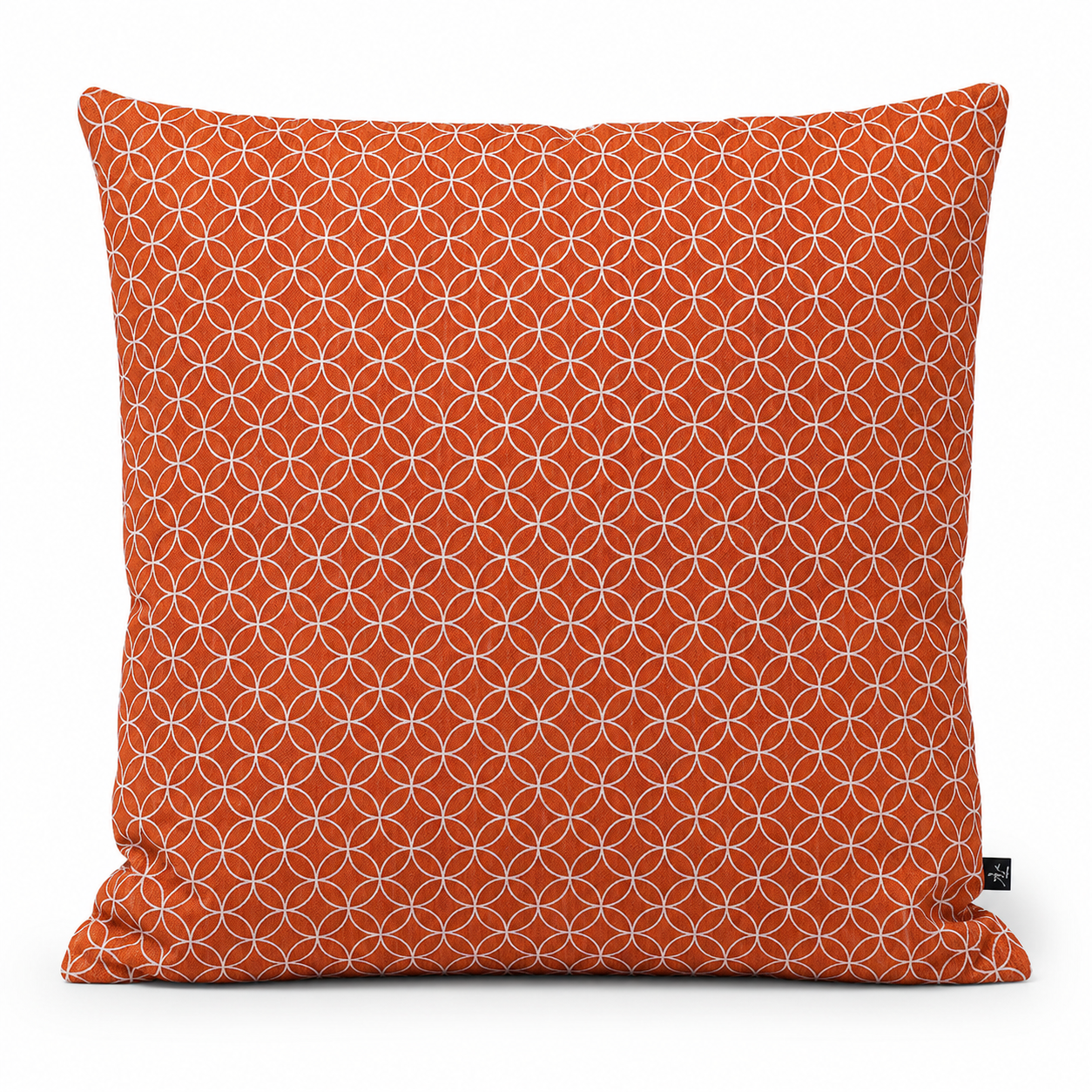 Kuddfodral Japanskt Motiv Shippo Orange – 50x50 cm