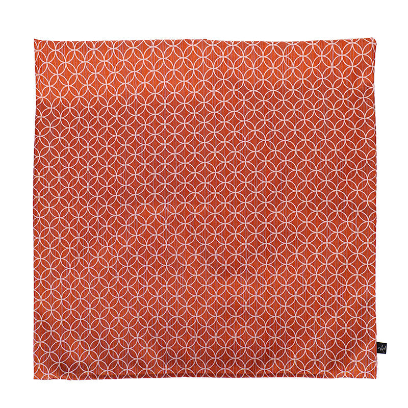 Kuddfodral Japanskt Motiv Shippo Orange – 50x50 cm