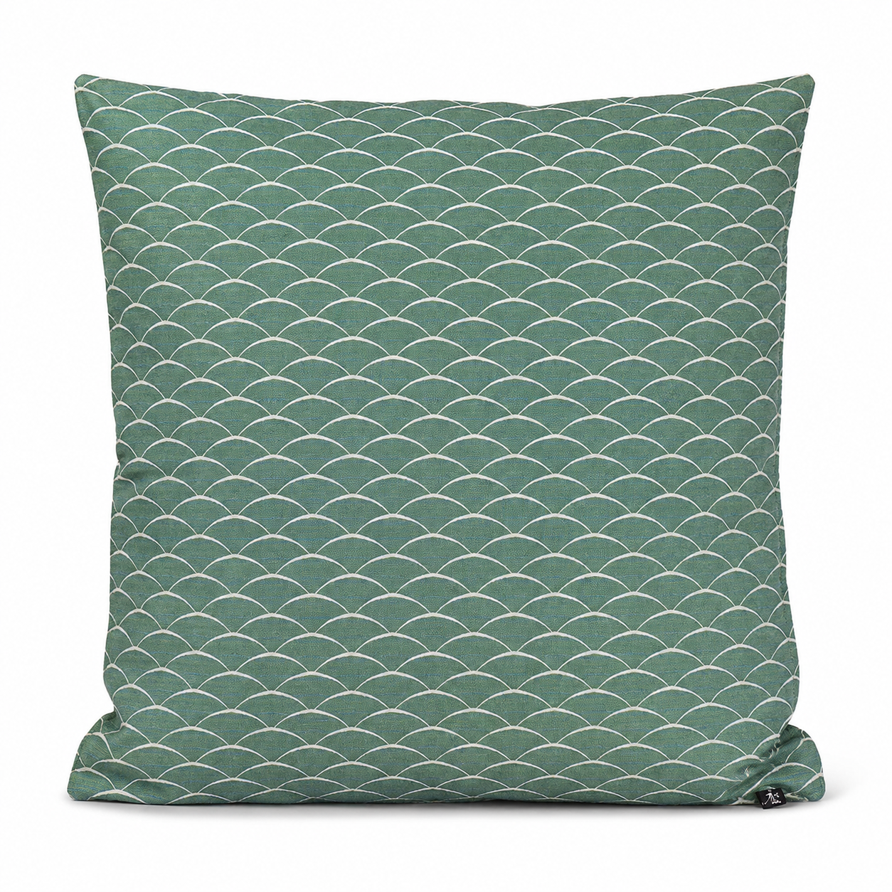 Kuddfodral Japanskt Tsumugi-tyg Grönt – 50x50 cm