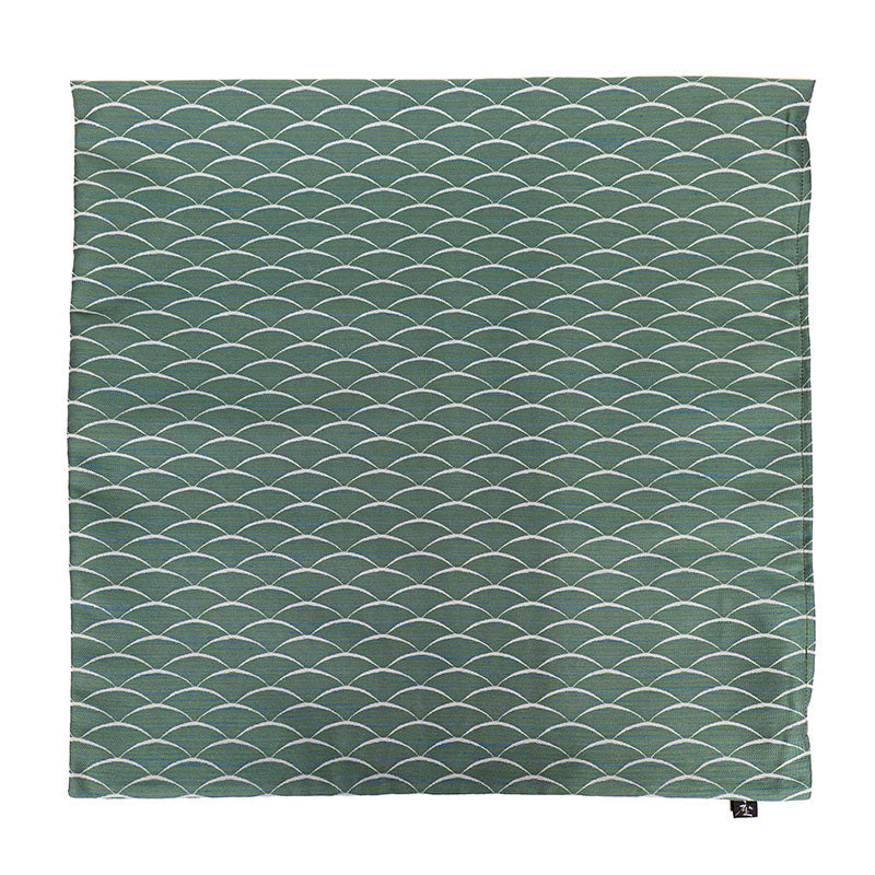 Kuddfodral Japanskt Tsumugi-tyg Grönt – 50x50 cm