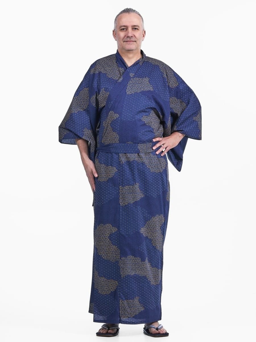 Kumo Yukata Kimono för män S