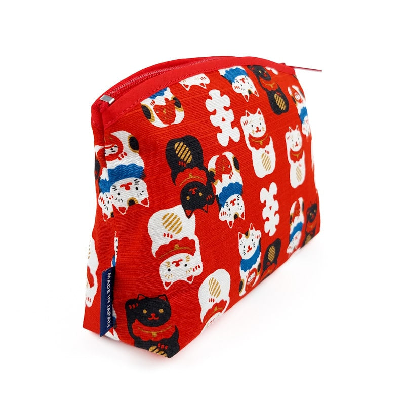 Maneki Neko japansk koppling röd