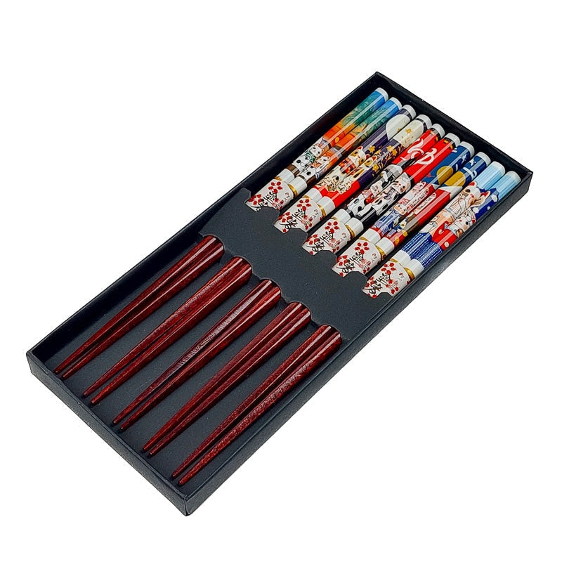 Maneki Neko Japanska ätpinnar Set