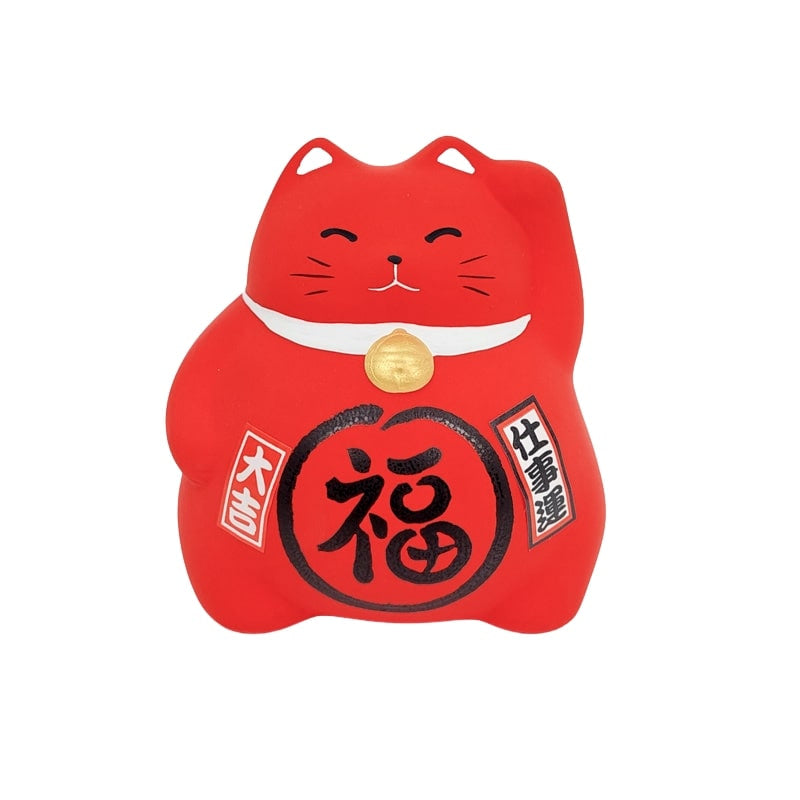 Maneki Neko Marufuku Röd