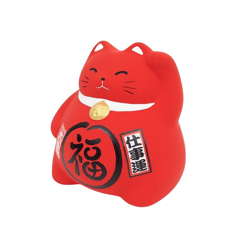 Maneki Neko Marufuku Röd