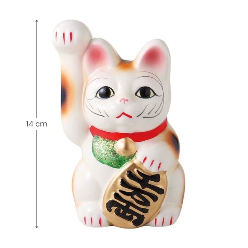 Maneki Neko Upphöjd högertass 14 cm