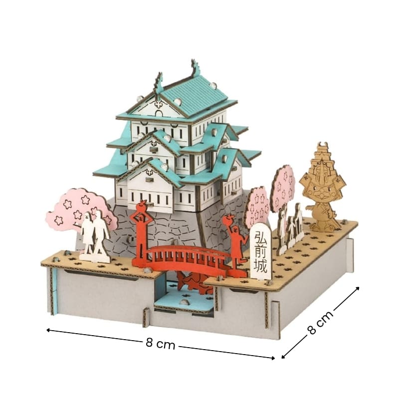 Japansk miniatyrmodell - Hirosaki Castle