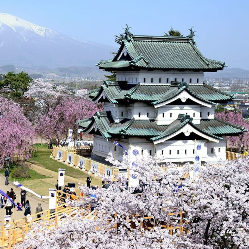 Japansk miniatyrmodell - Hirosaki Castle