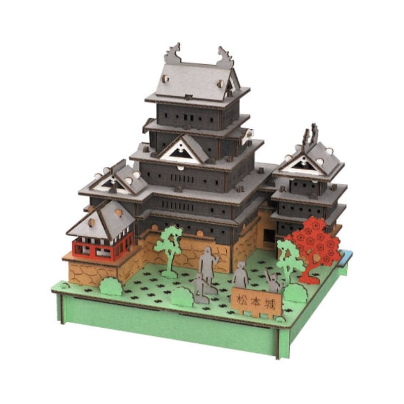 Japansk miniatyrmodell - Matsumoto Castle
