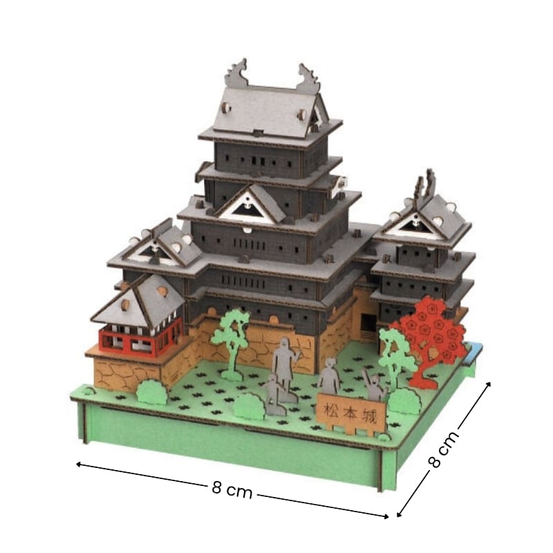 Japansk miniatyrmodell - Matsumoto Castle