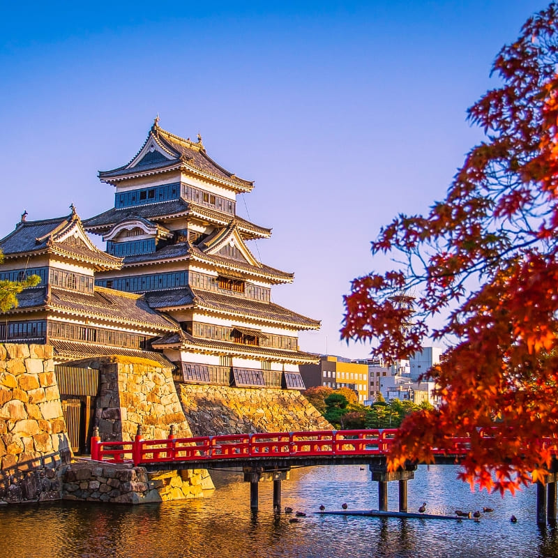 Japansk miniatyrmodell - Matsumoto Castle