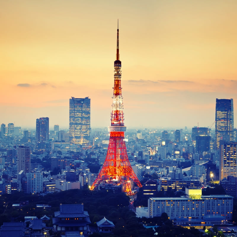 Japansk miniatyrmodell - Tokyo Tower